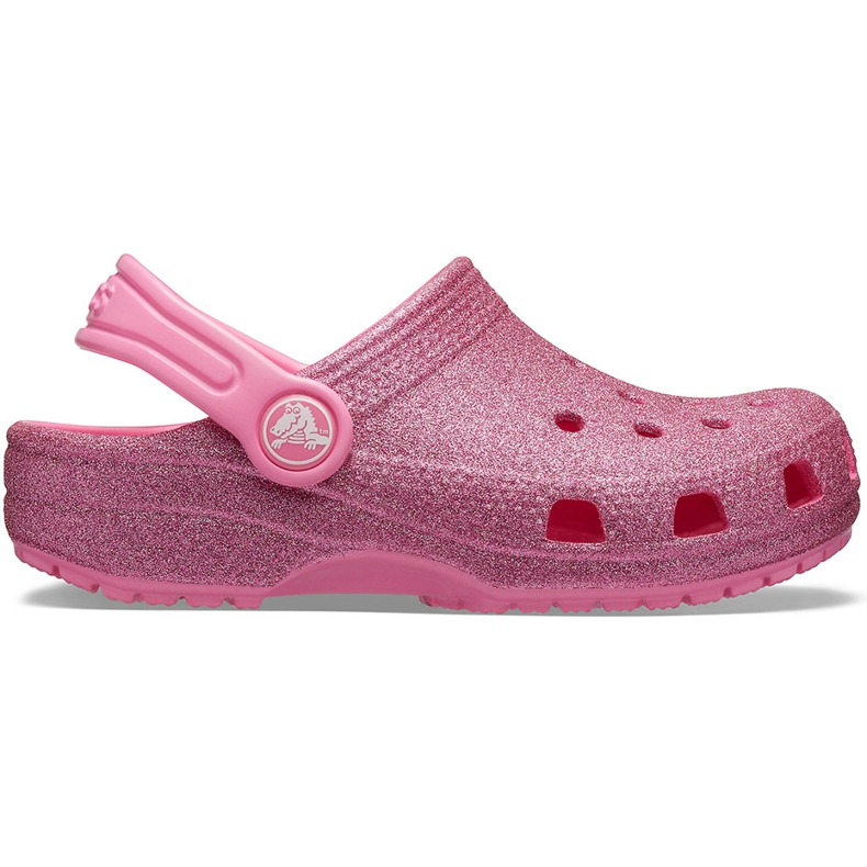 Crocs Kids Classic Glitter Clog Vaaleanpunainen 205441 669