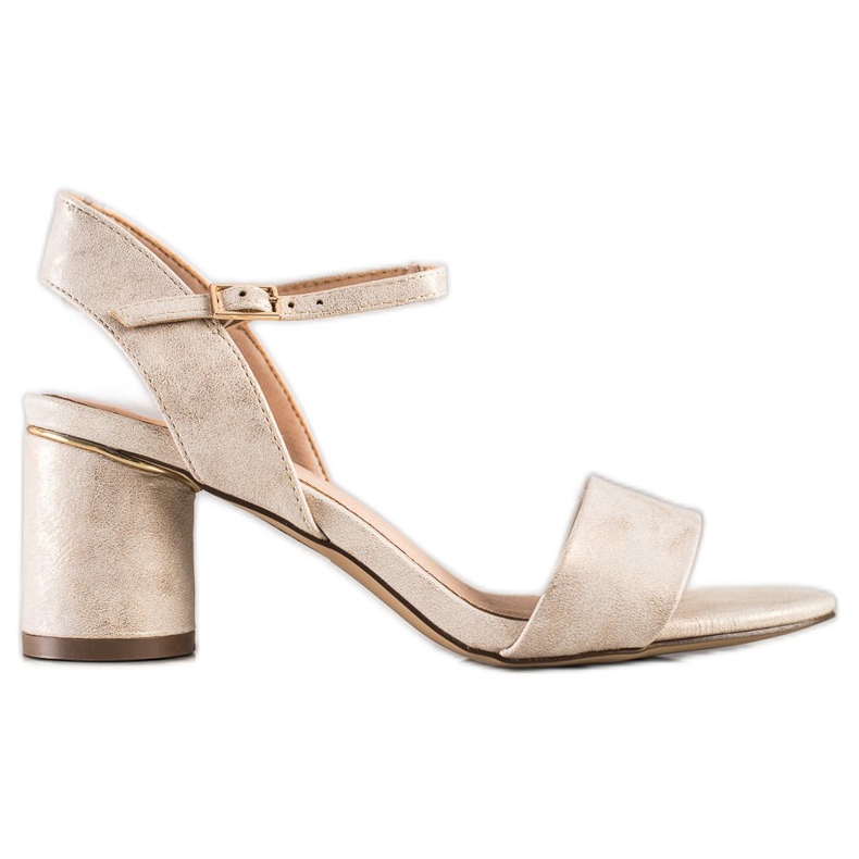 Evento Tyylikkäät sandaalit baarissa beige kultainen