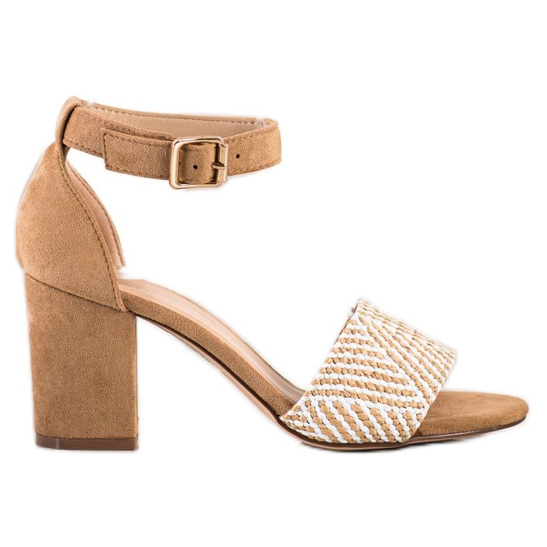 Evento Punotut korkokengät sandaalit beige