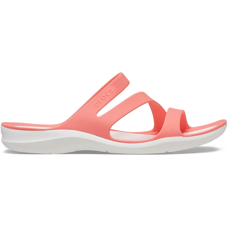 Crocs Naisten Tossut Swiftwater Coral-White 203998 6SL valkoinen monivärinen