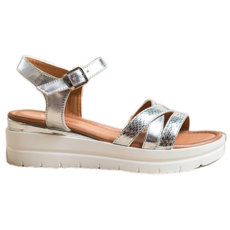 Seastar Sandaalit alustalla hopea