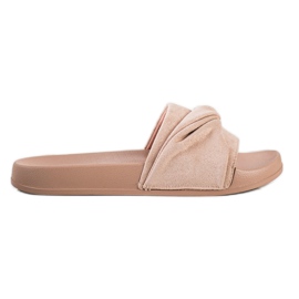 Mukavat VINCEZA -mokkanahkatossut ruskea