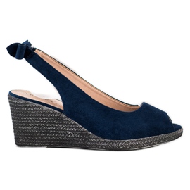 Slip-on sandaalit VINCEZA-kiilassa tummansininen sininen