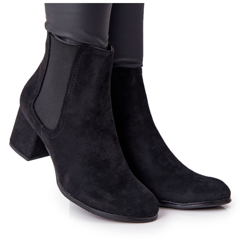 PJ1 Naisten lämpimät saappaat Jodhpur -saappaat, musta Juliette