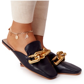 PS1 Musta Call On Me -tossut, joissa päälliset ja ketju kultainen