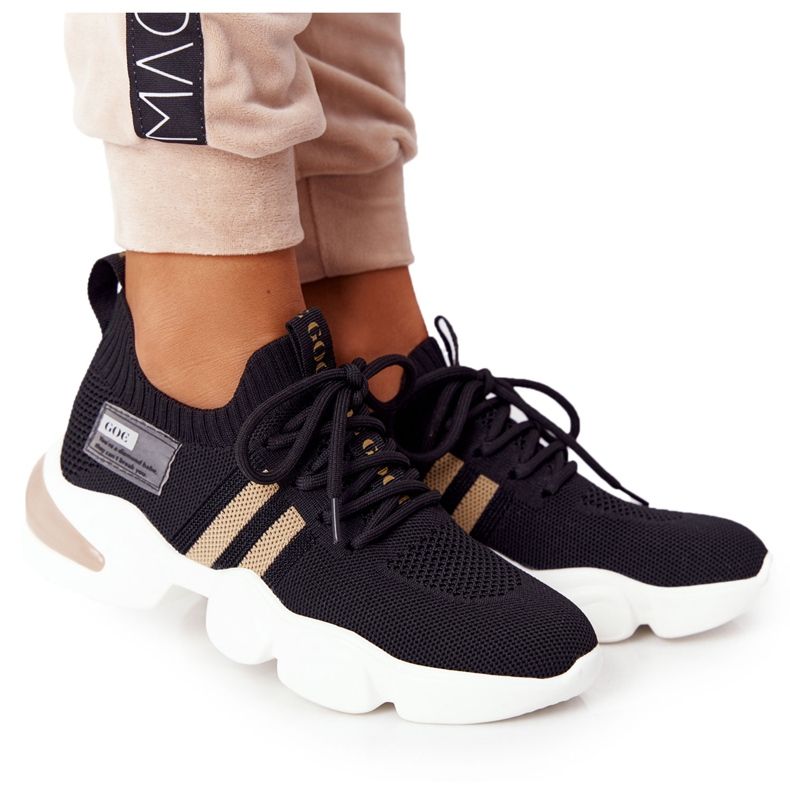 Naisten urheilusukat GOE HH2N4017 Musta