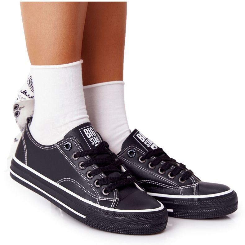 Naisten nahkakengät Big Star HH274145 Musta