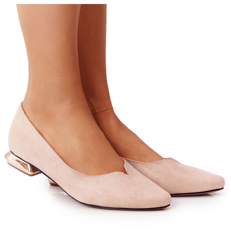 Loaferit kultakorkoilla Vinceza 21-10601 Beige