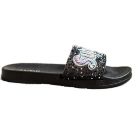 SHELOVET Superpaljettitossut musta