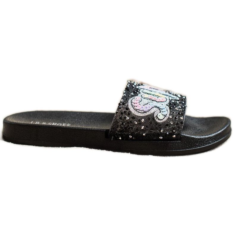 SHELOVET Superpaljettitossut musta