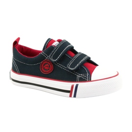 American Children's American Club LH62 Navy Blue Tennarit punainen tummansininen