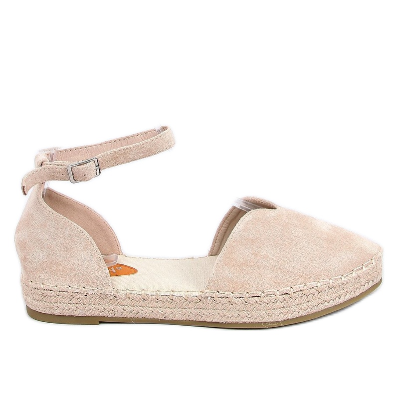 Naisten espadrillit, joissa on leikattu beige 1219 Beige
