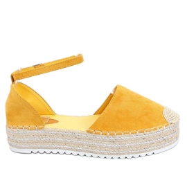 Espadrilles hunajasandaalit 2138 Keltainen