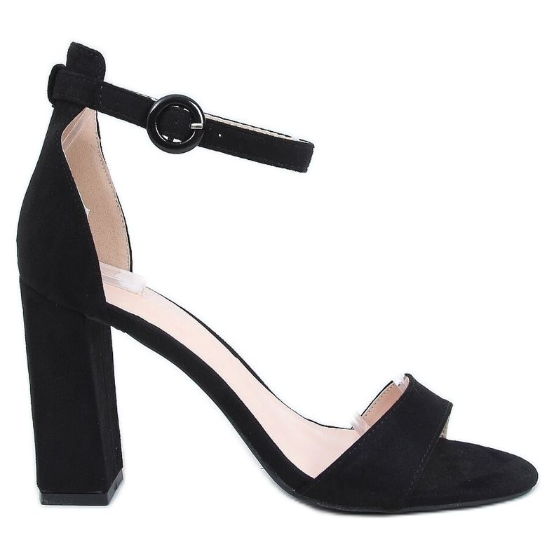 Mustat korkokengät sandaalit A12-06 Musta