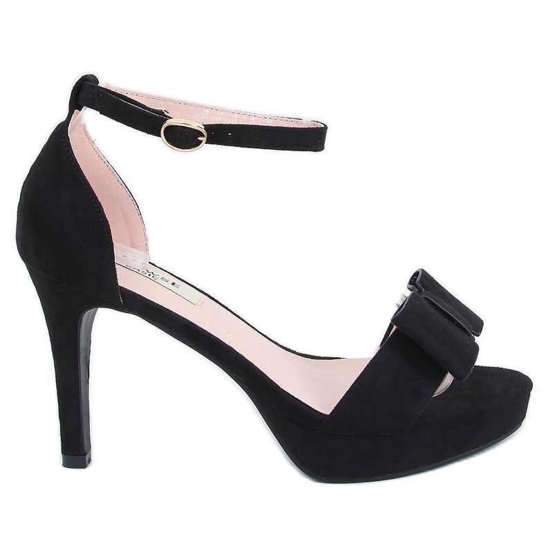 Musta 9R32 Musta platform -sandaalit