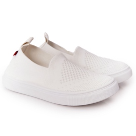 Lasten Slip-On Big Star HH374105 Valkoiset Slip-On lenkkarit valkoinen