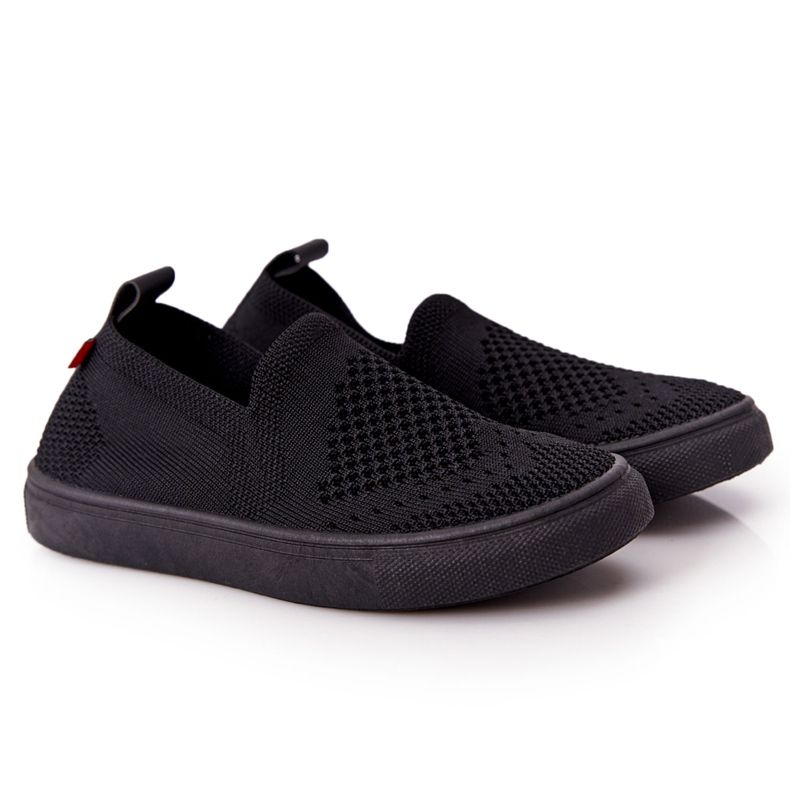 Lasten Slip-On Big Star HH374107 mustat Slip-On lenkkarit