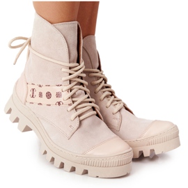 Lewski Shoes Mokkanahkaiset Workery Lewski -kengät 2942-0 Light Beż beige