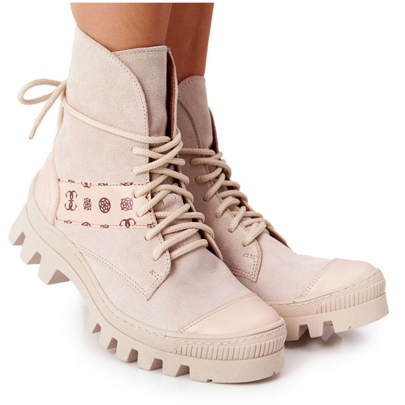 Lewski Shoes Mokkanahkaiset Workery Lewski -kengät 2942-0 Light Beż beige