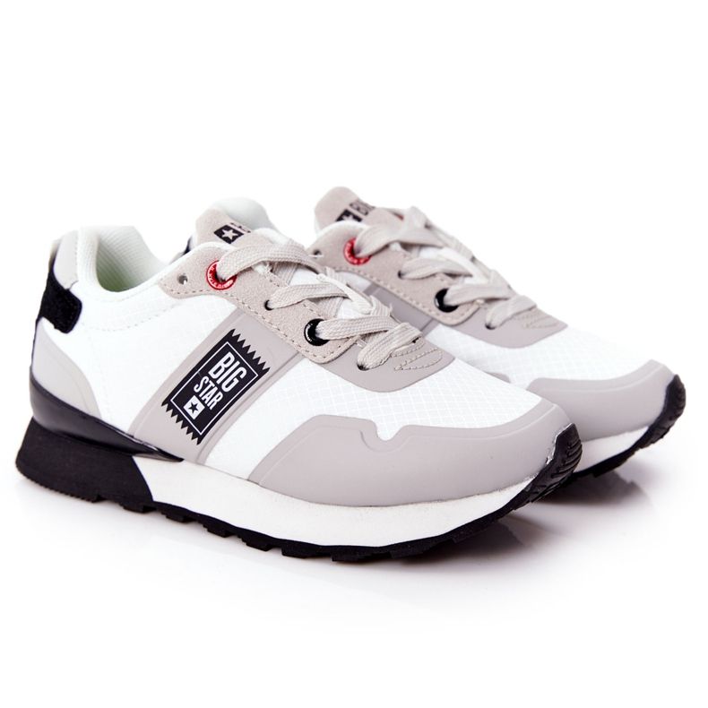 Lasten urheilukengät Memory Foam Big Star HH374168 Valkoinen