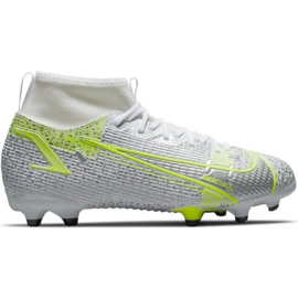 Nike Mercurial Superfly 8 Academy FG / MG Jr CV1127 107 jalkapallokengät harmaa hopea