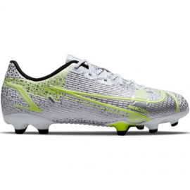 Nike Mercurial Vapor 14 Academy FG / MG Jr CV0811 107 jalkapallokengät harmaa hopea