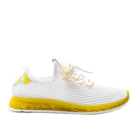 Marleyn valkoiset ja keltaiset kengät valkoinen