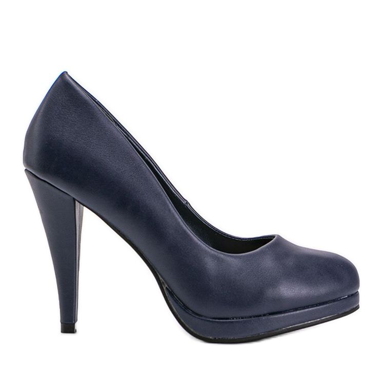 Tummansiniset ekonahkapumput Liana-alustalla sininen