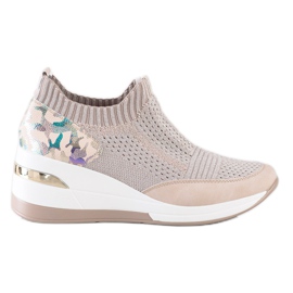 ARTIKER Moro Print Slip-On lenkkarit vaaleanpunainen monivärinen