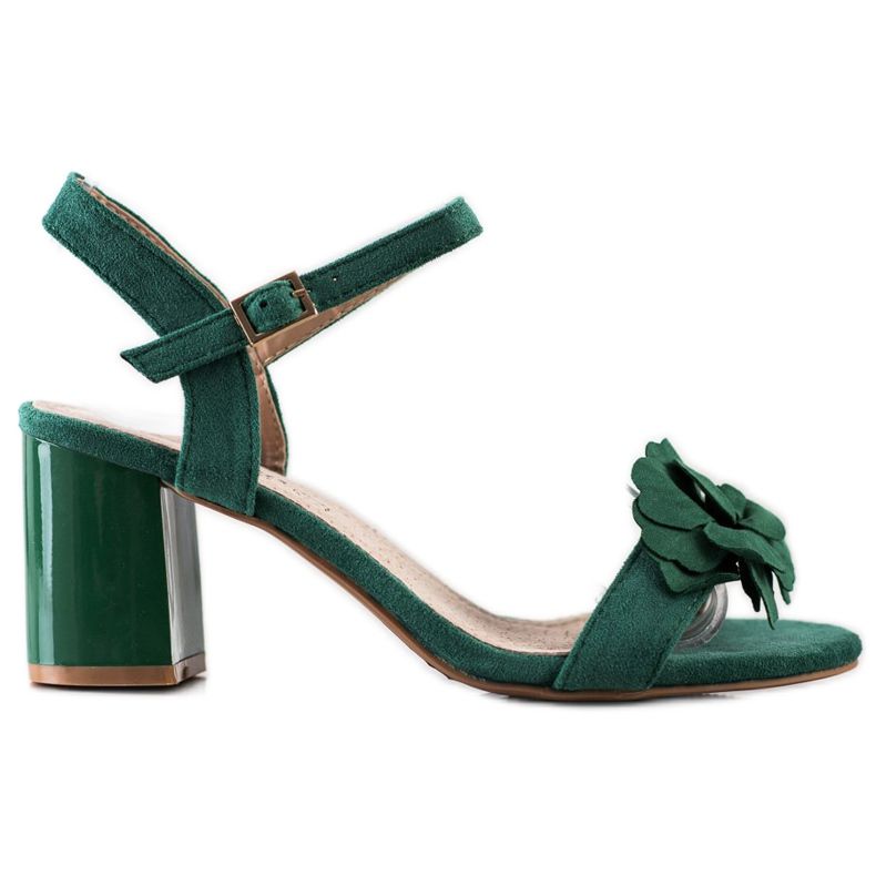 S. BARSKI Sandaalit kukilla S.BARSKI vihreä