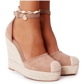 Avokado Wedge Sandaalit Vaaleanruskea beige