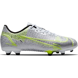 Nike Mercurial Vapor 14 Academy FG / MG Junior CV0811 107 jalkapallokengät hopea