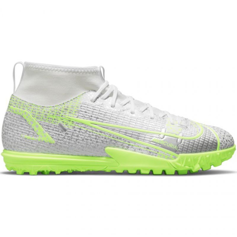 Nike Mercurial Superfly 8 Academy Tf Jr CV0789-107 jalkapallokengät harmaa hopea