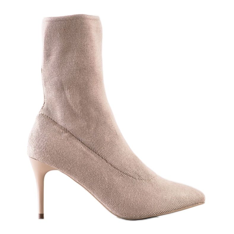 Sabatina Kevät saappaat korkealla kantapäällä beige