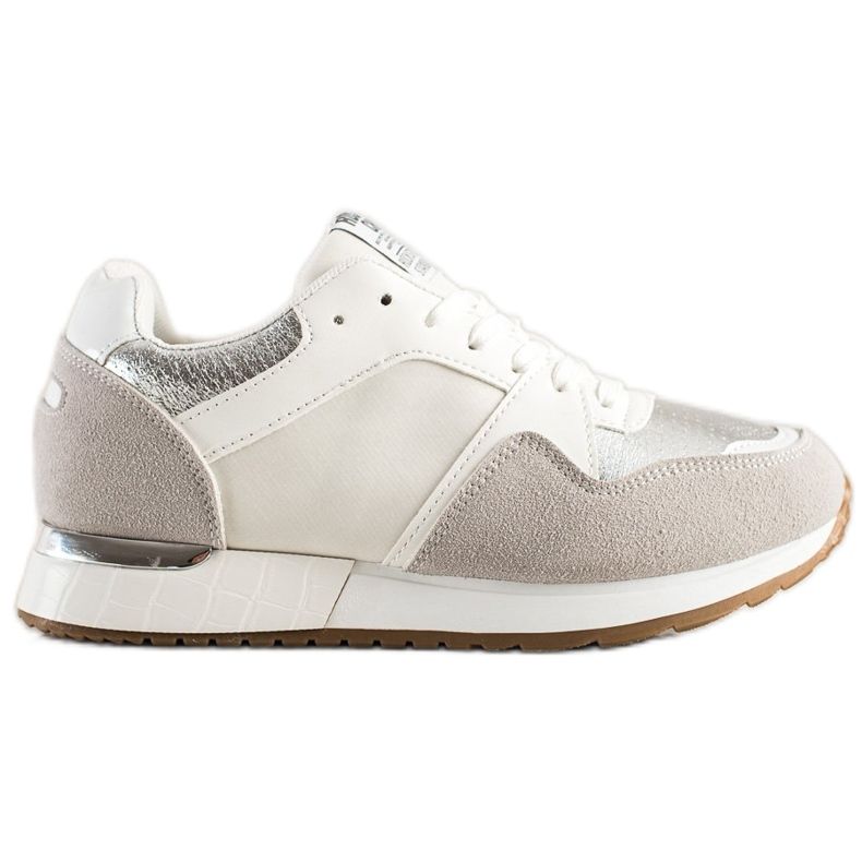 SHELOVET Tyylikkäät VALKOISET JA HARMAAT lenkkarit valkoinen