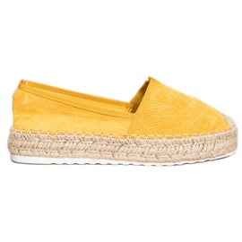 Seastar Avoimet espadrillit mokkanahalla keltainen