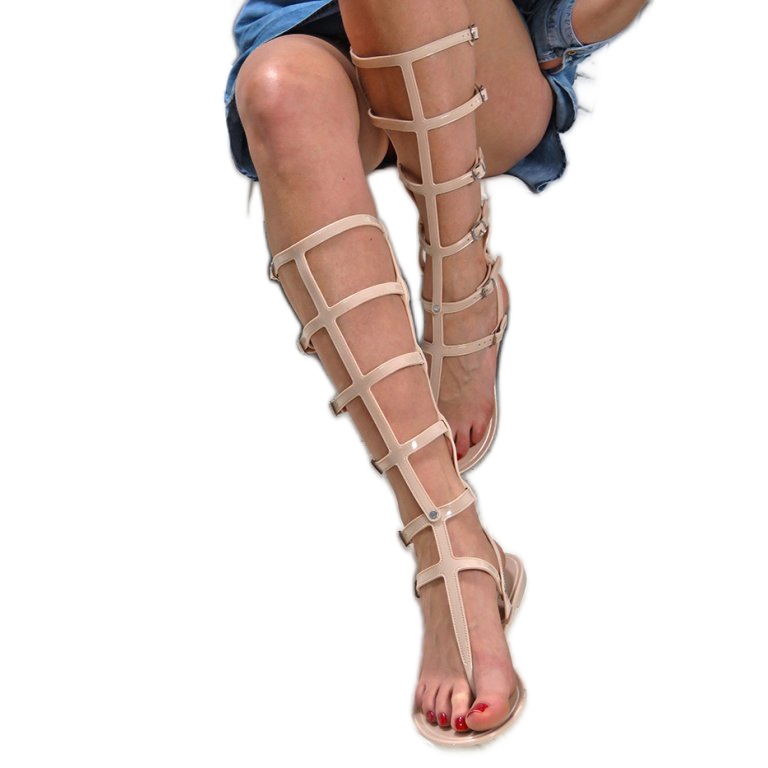 Lu Boo Beige Sandaalit Korkeat Roomalaiset Japanilainen Harona