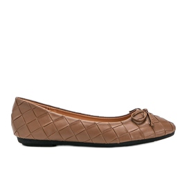 Kaiden beige punotut ballerinat