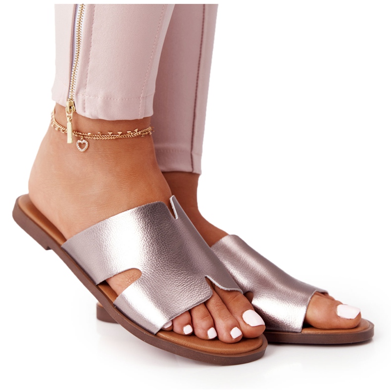 Nahkatossut Sergio Leone Sk 063 Hopea