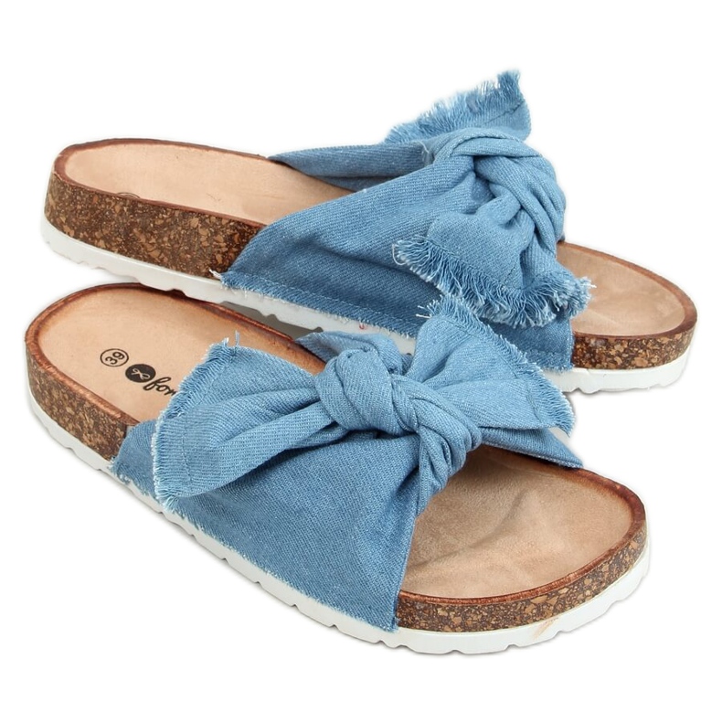 Siniset WS11 L.SINISET puuvillaiset korkkitossut sininen