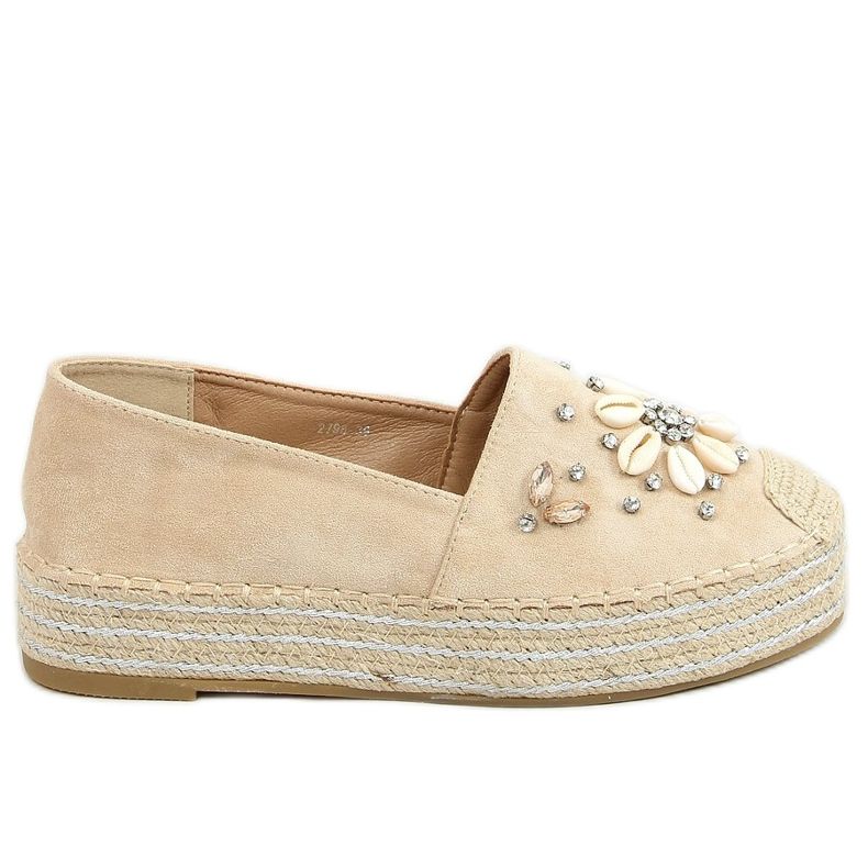 Beige espadrillot kuorineen 2798 Beige