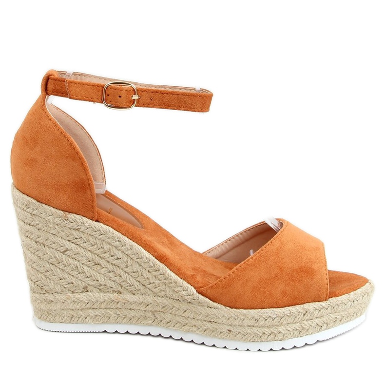 Sandaalit espadrilles kiilat kameli 888-89 Camel ruskea