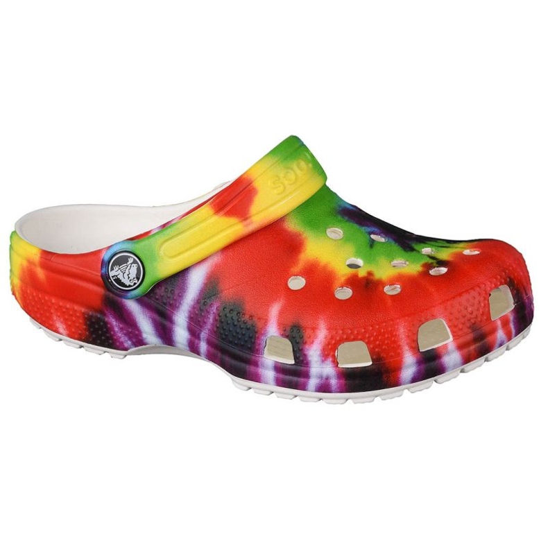 Crocs Classic Tie-Dye Graphic K Clog Jr 205451-90H monivärinen keltainen