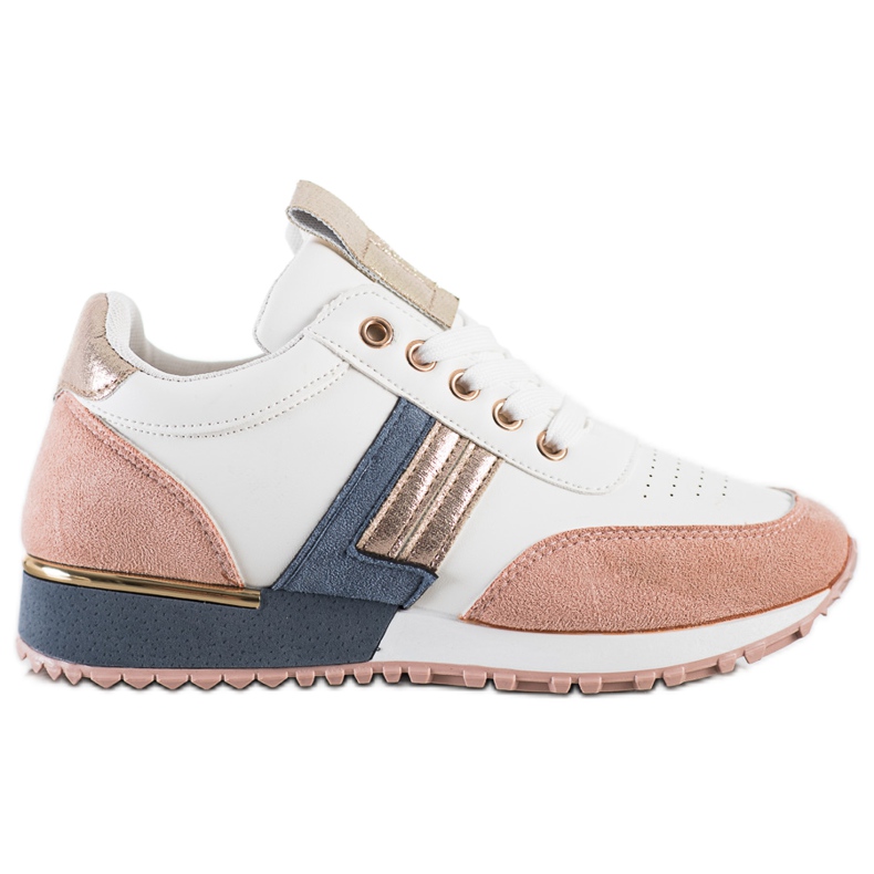 SHELOVET Tennarit, joissa mokkanahka valkoinen monivärinen