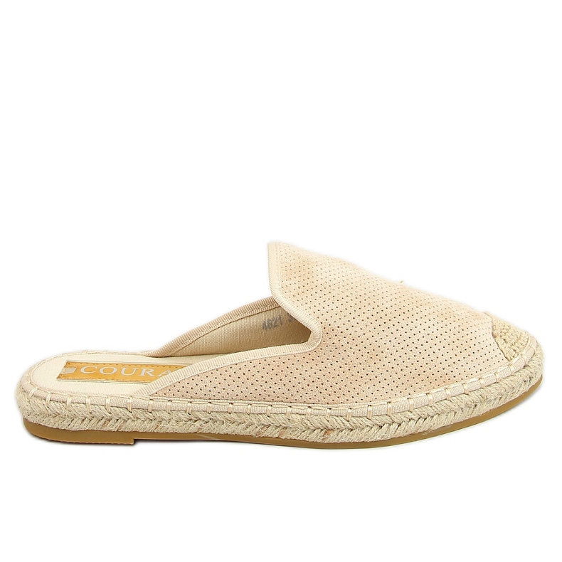 Naisten beige espadrillit 4821 Beige tossut