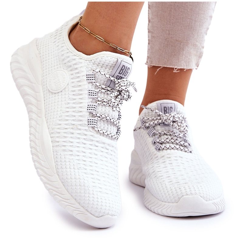 Naisten urheilukengät Memory Foam Big Star HH274296 Valkoinen