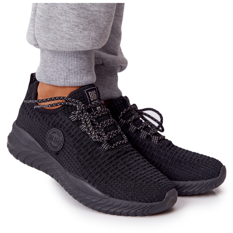 Naisten urheilukengät Memory Foam Big Star HH274298 Musta