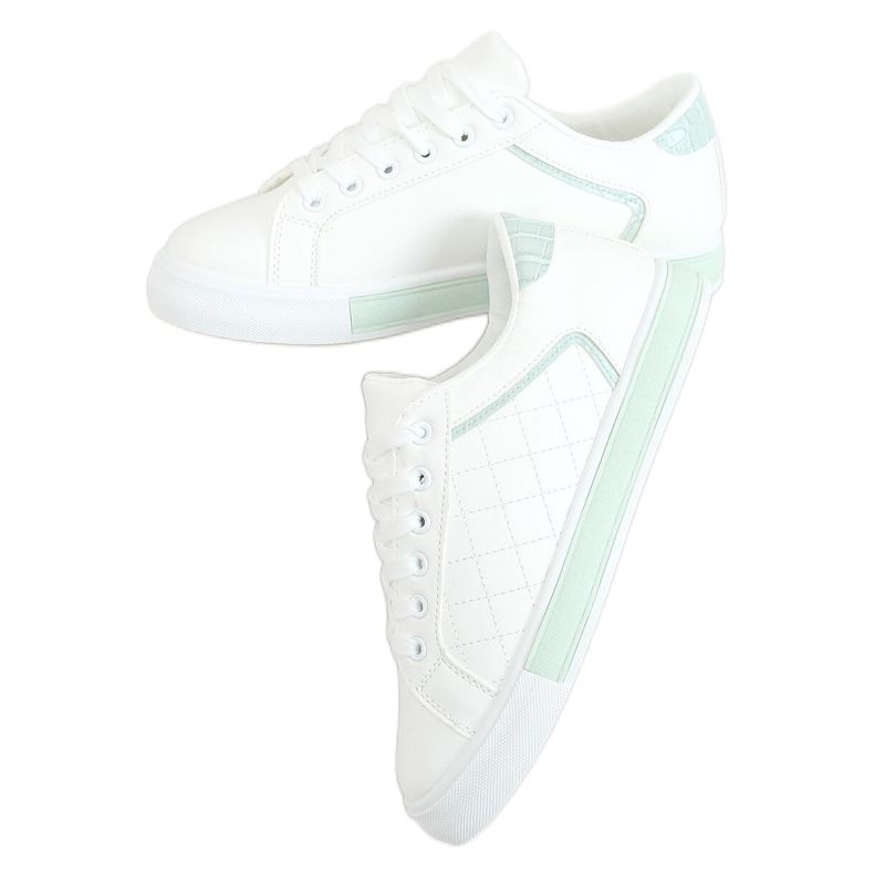 Naisten valkoiset ja siniset lenkkarit A88-86 Blue valkoinen sininen