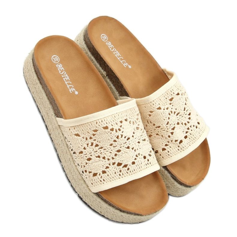 Beige avoin beige espadrillot 20-349 Beige