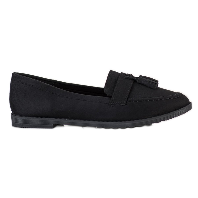 SHELOVET Rento Loaferit Fringes musta